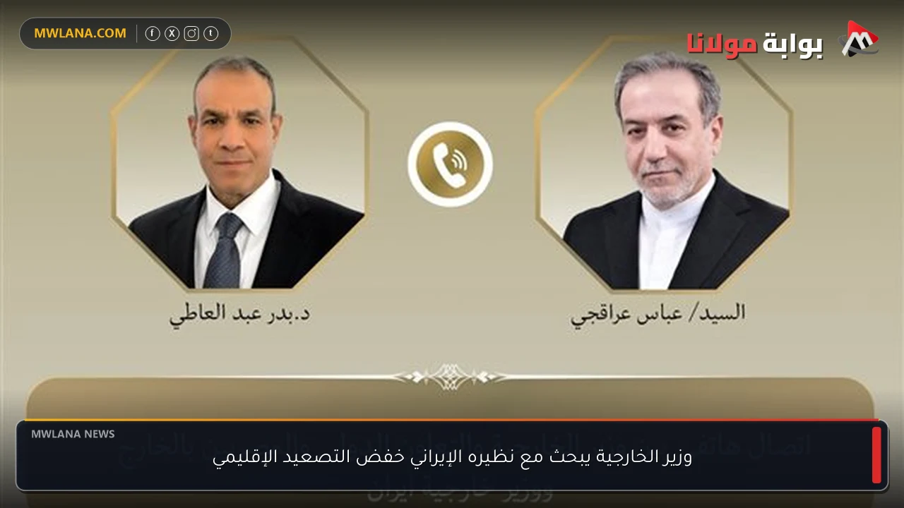 وزير الخارجية يبحث مع نظيره الإيراني خفض التصعيد الإقليمي