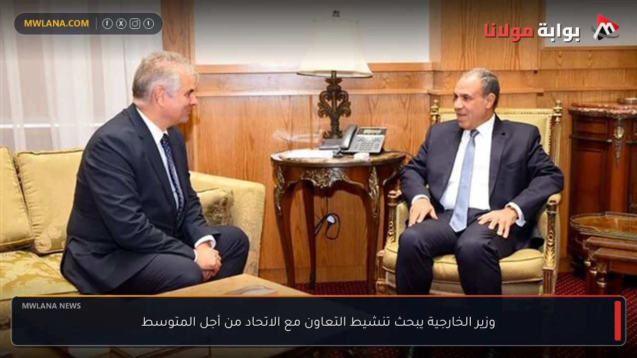 وزير الخارجية يبحث تنشيط التعاون مع الاتحاد من أجل المتوسط