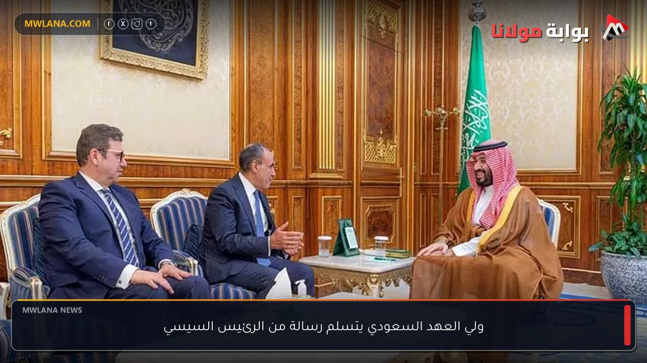 ولي العهد السعودي يتسلم رسالة من الرئيس السيسي