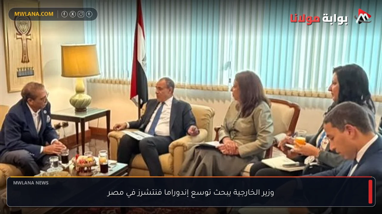 وزير الخارجية يبحث توسع إندوراما فنتشرز في مصر