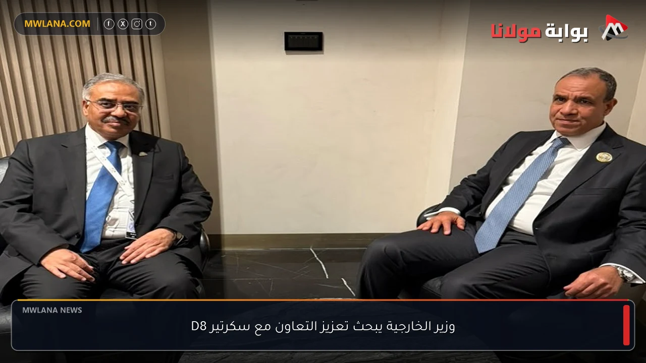 وزير الخارجية يبحث تعزيز التعاون مع سكرتير D8