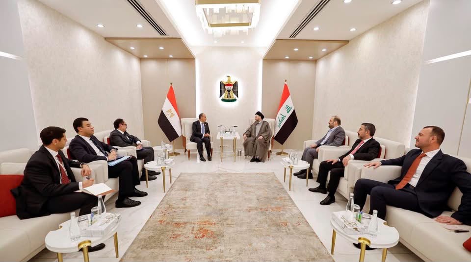 وزير الخارجية يلتقي رئيس تيار الحكمة العراقي