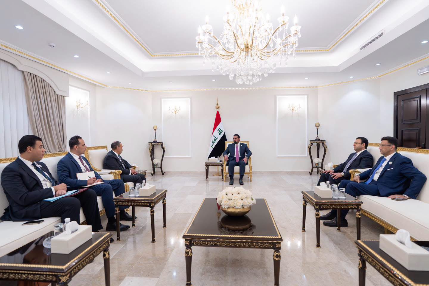 وزير الخارجية يلتقي رئيس مجلس النواب العراقي.. ويشدد على أهمية تعزيز التعاون البرلماني
