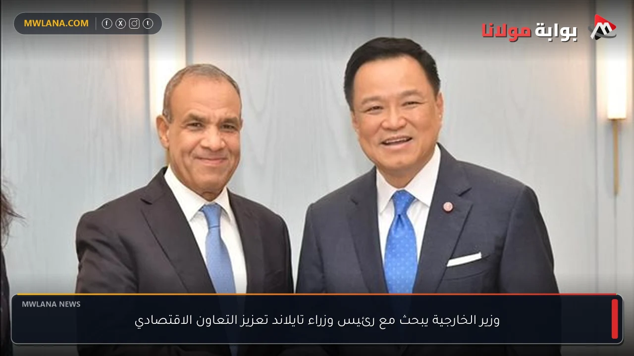وزير الخارجية يبحث مع رئيس وزراء تايلاند تعزيز التعاون الاقتصادي