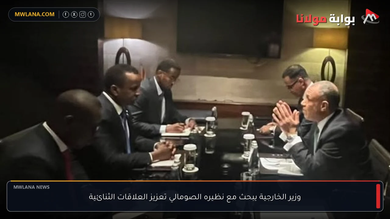 وزير الخارجية يبحث مع نظيره الصومالي تعزيز العلاقات الثنائية