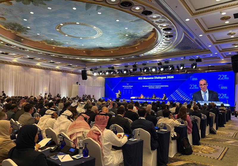 وزير الخارجية يلقي كلمة خلال مشاركته في جلسة عن تداعيات الصراع الإقليمي بمنتدى حوار المنامة
