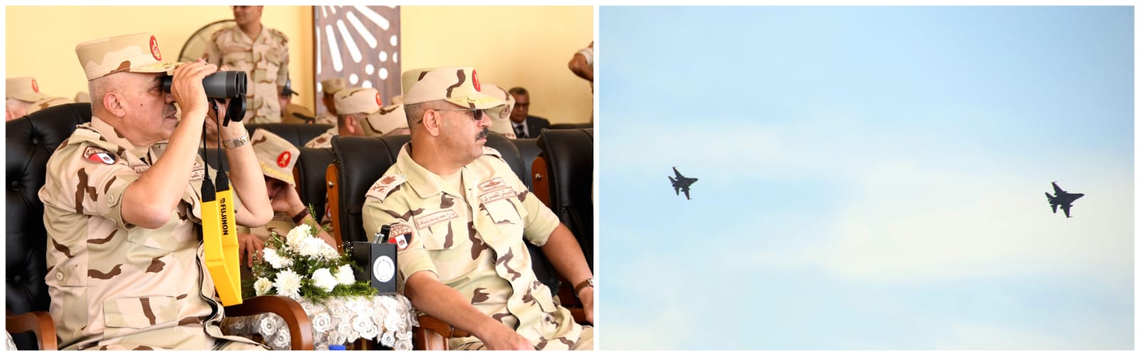 القائد العام للقوات المسلحة وزير الدفاع والإنتاج الحربى يشهد تنفيذ المرحلة الرئيسية للمشروع التكتيكى