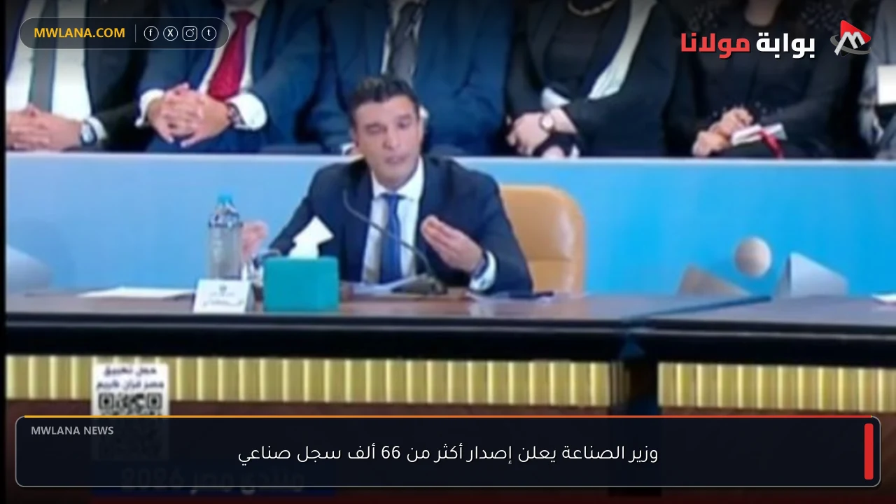 وزير الصناعة يعلن إصدار أكثر من 66 ألف سجل صناعي
