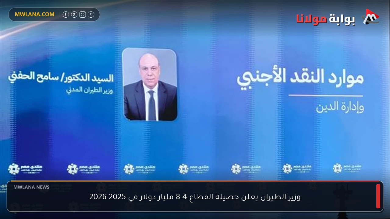 وزير الطيران يعلن حصيلة القطاع 4 8 مليار دولار في 2025 2026