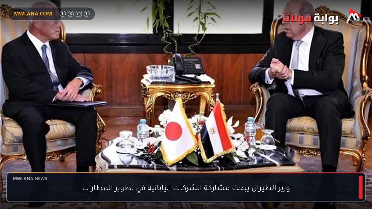 وزير الطيران يبحث مشاركة الشركات اليابانية في تطوير المطارات