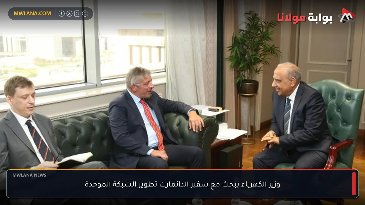 وزير الكهرباء يبحث مع سفير الدانمارك تطوير الشبكة الموحدة