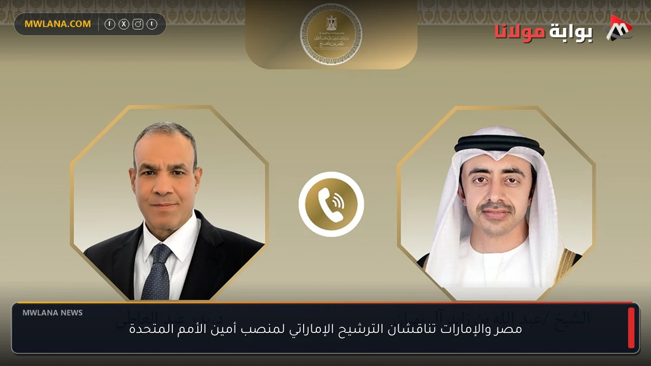 مصر والإمارات تناقشان الترشيح الإماراتي لمنصب أمين الأمم المتحدة