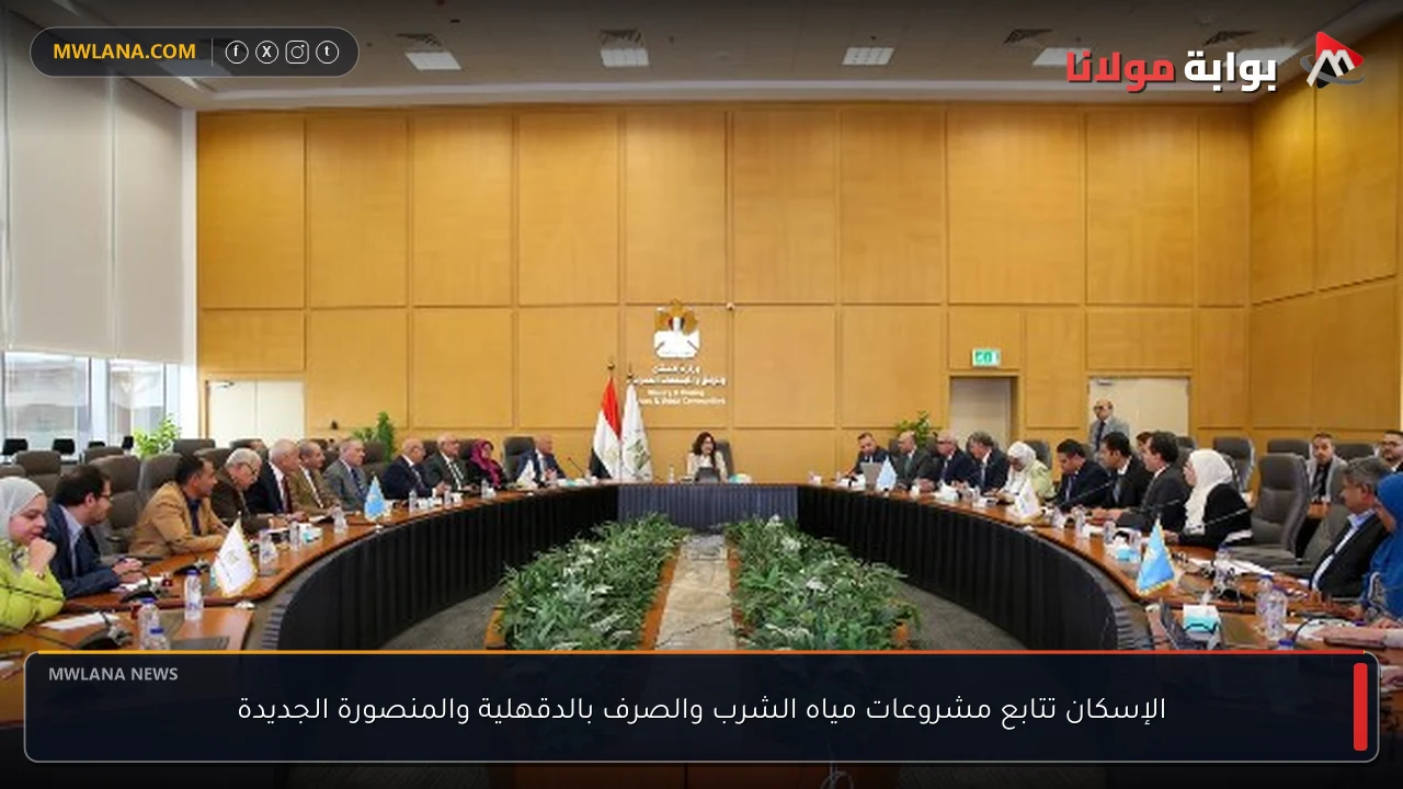 الإسكان تتابع مشروعات مياه الشرب والصرف بالدقهلية والمنصورة الجديدة