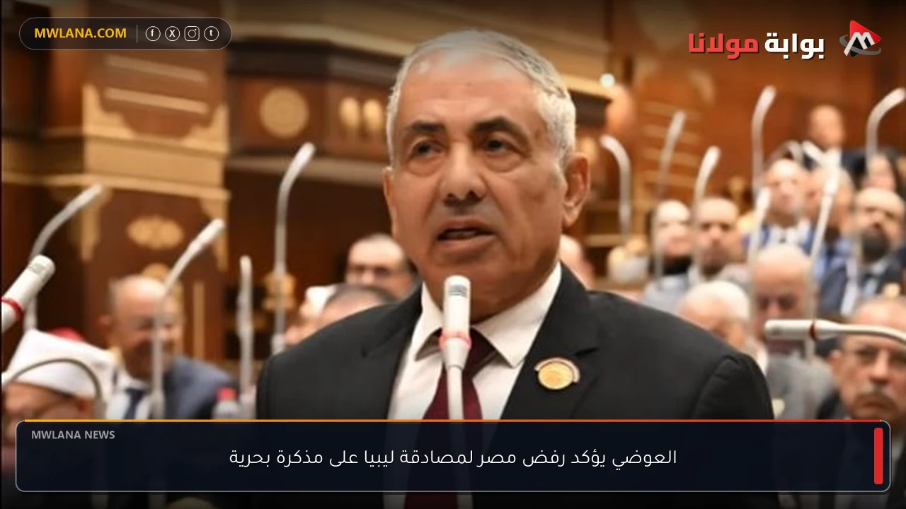 العوضي يؤكد رفض مصر لمصادقة ليبيا على مذكرة بحرية