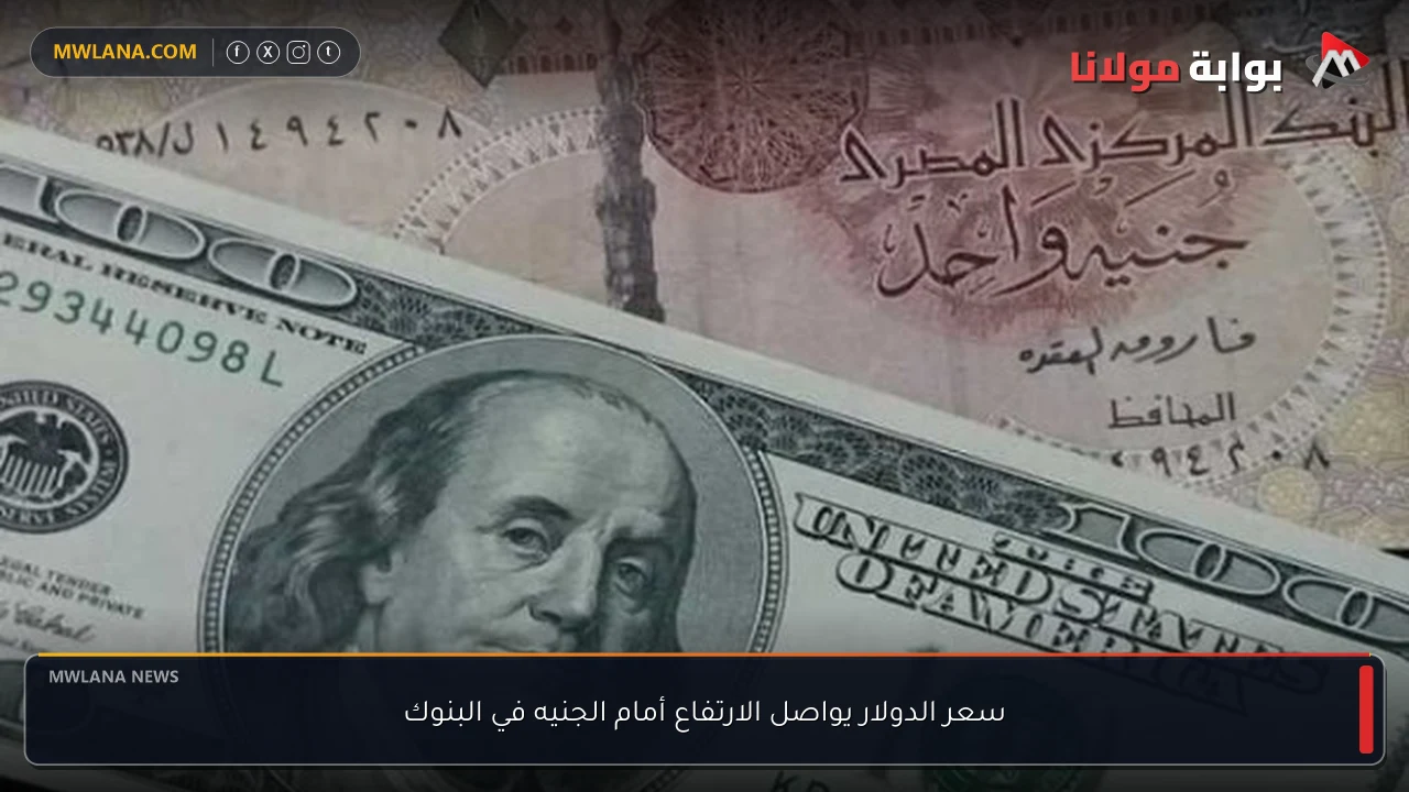 سعر الدولار يواصل الارتفاع أمام الجنيه في البنوك