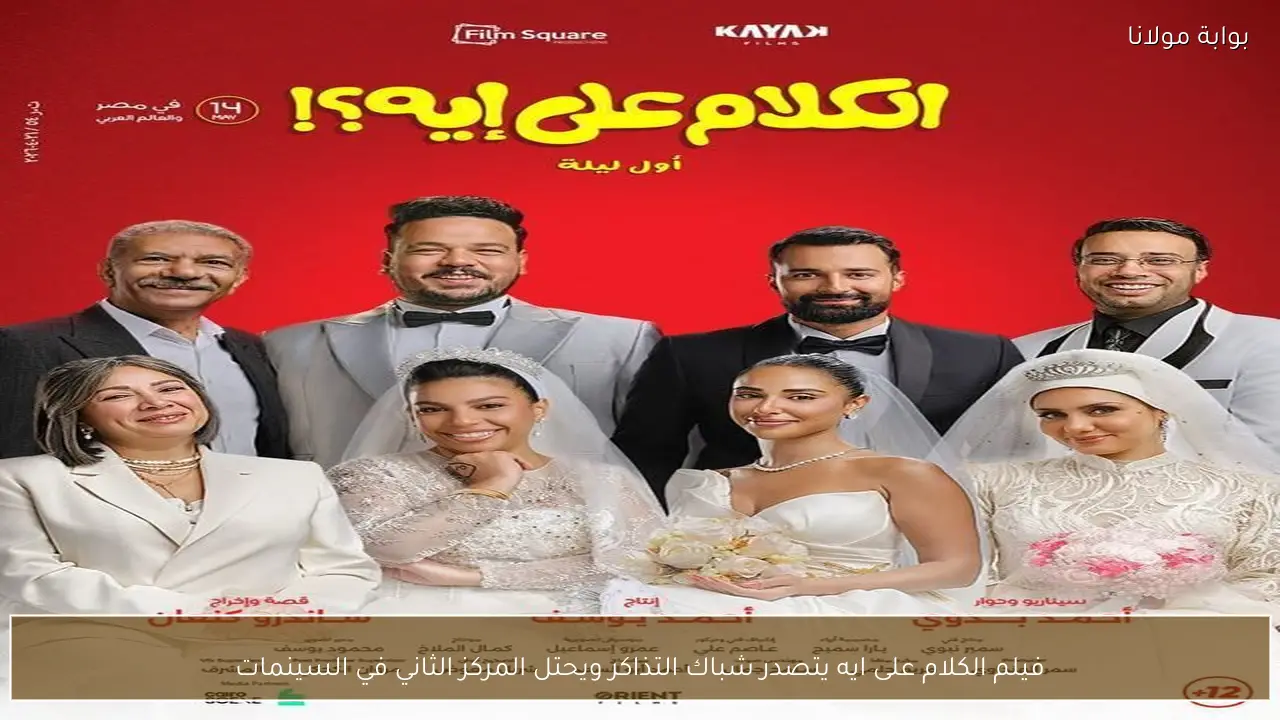 فيلم الكلام على ايه يتصدر شباك التذاكر ويحتل المركز الثاني في السينمات