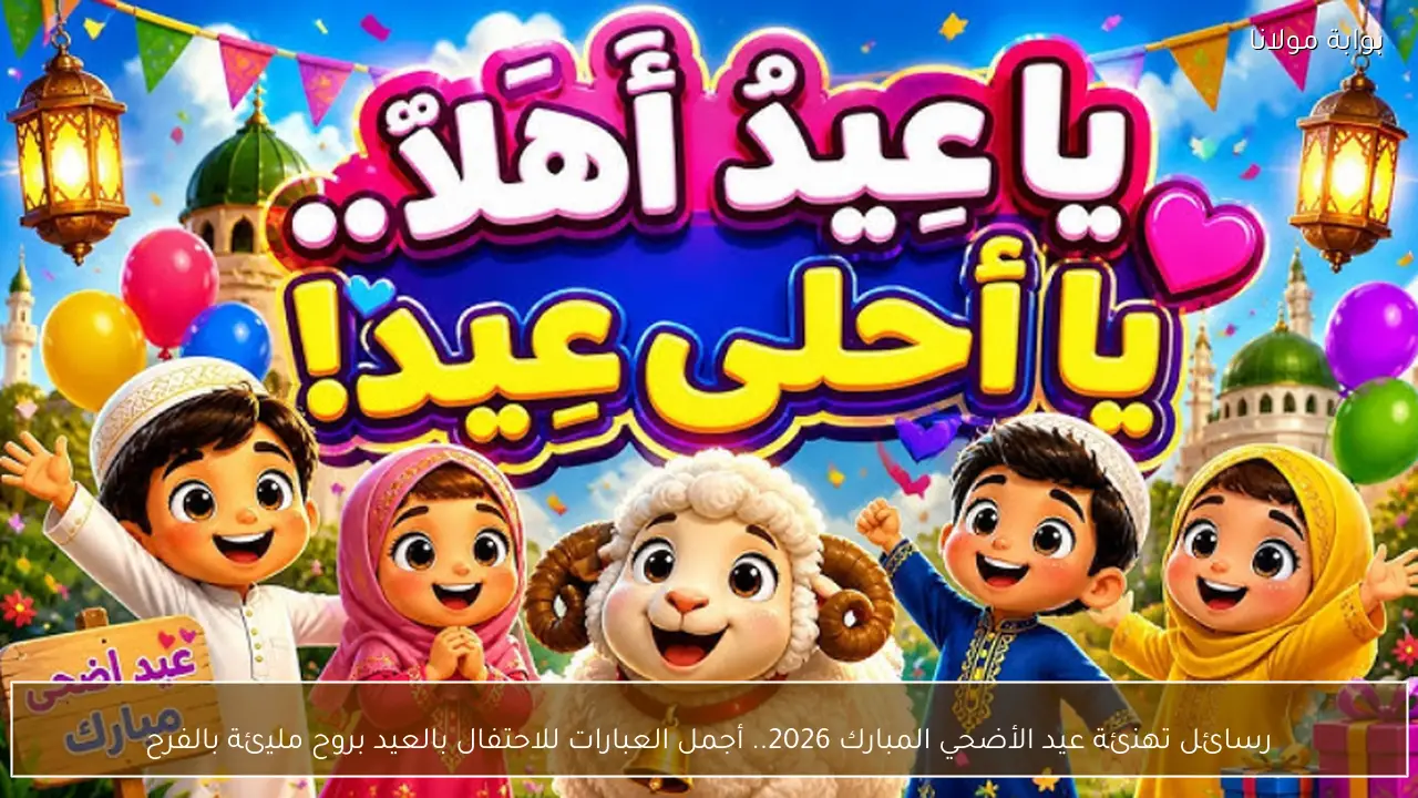 رسائل تهنئة عيد الأضحي المبارك 2026.. أجمل العبارات للاحتفال بروح مليئة بالفرح