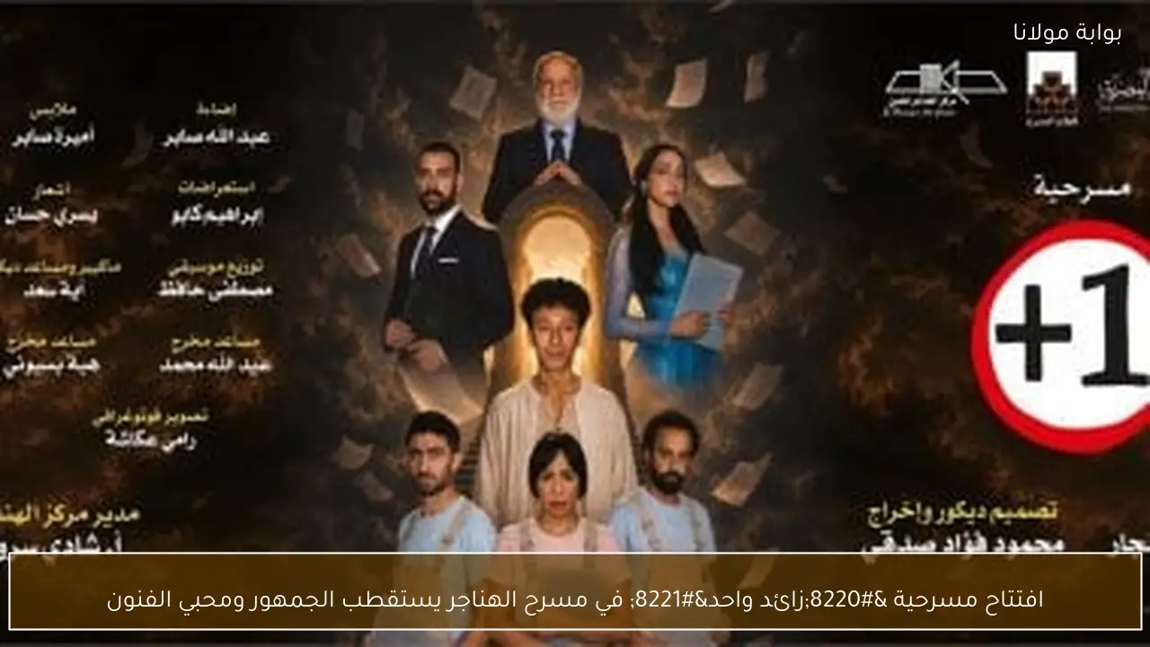 افتتاح مسرحية “زائد واحد” في مسرح الهناجر يستقطب الجمهور ومحبي الفنون