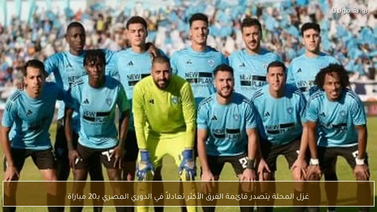 غزل المحلة يتصدر قائمة الفرق الأكثر تعادلاً في الدوري المصري بـ20 مباراة