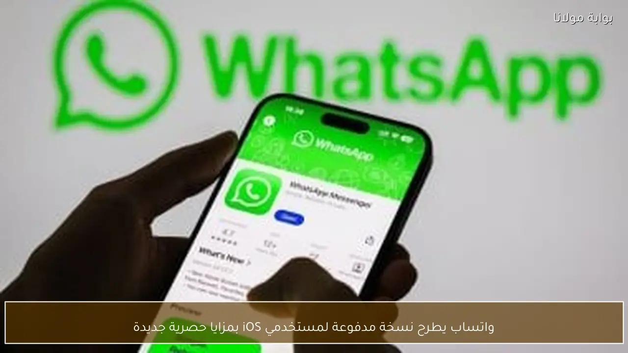 واتساب يطرح نسخة مدفوعة لمستخدمي iOS بمزايا حصرية جديدة