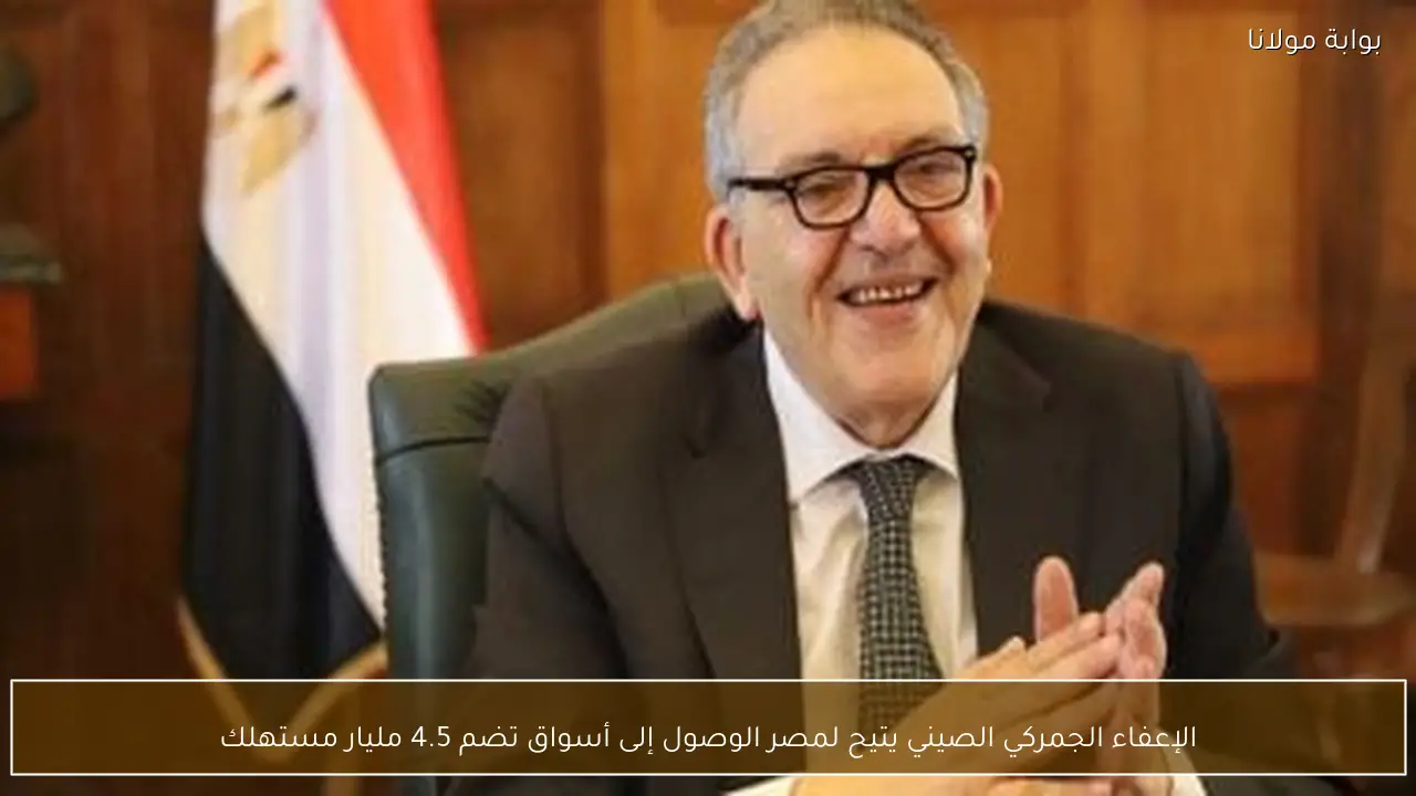 الإعفاء الجمركي الصيني يتيح لمصر الوصول إلى أسواق تضم 4.5 مليار مستهلك