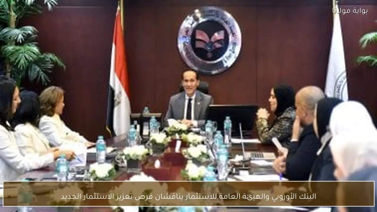 البنك الأوروبي والهيئة العامة للاستثمار يناقشان فرص تعزيز الاستثمار الجديد