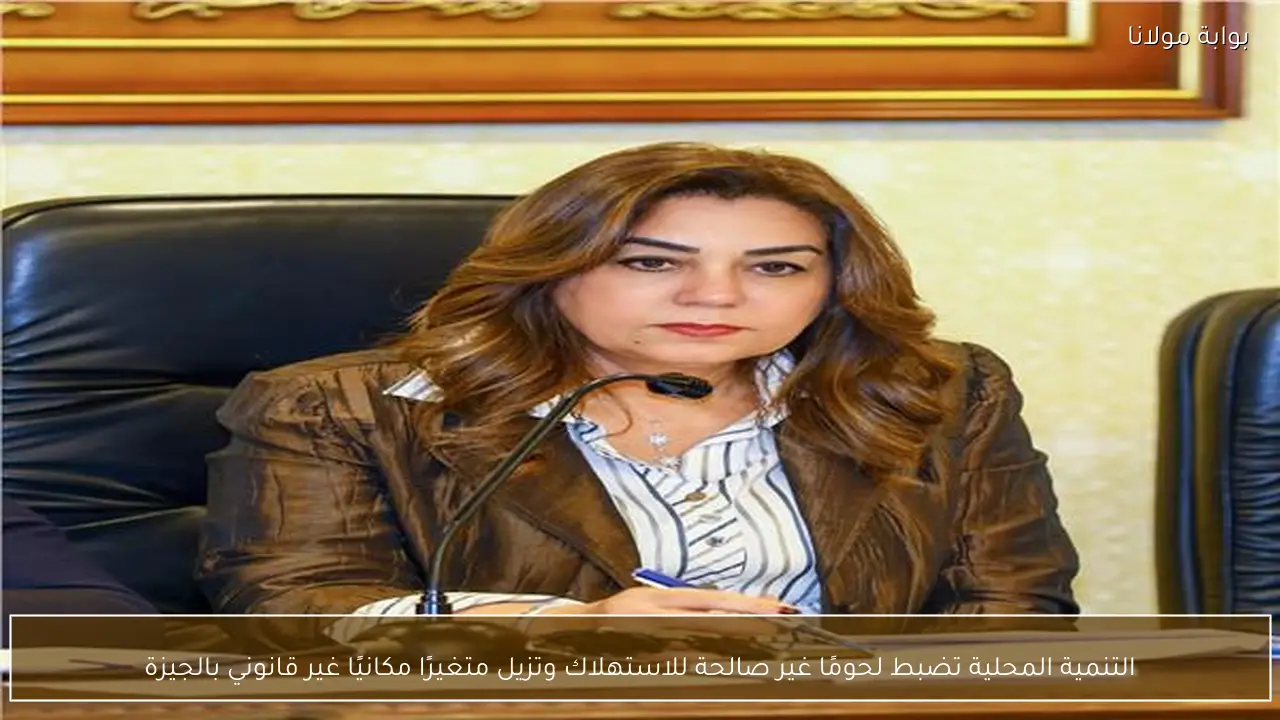 التنمية المحلية تضبط لحومًا غير صالحة للاستهلاك وتزيل متغيرًا مكانيًا غير قانوني بالجيزة