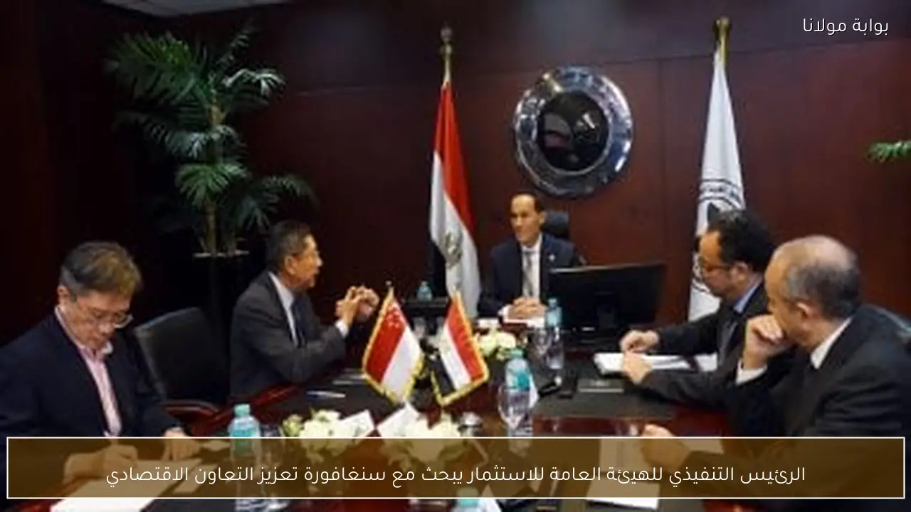 الرئيس التنفيذي للهيئة العامة للاستثمار يبحث مع سنغافورة تعزيز التعاون الاقتصادي