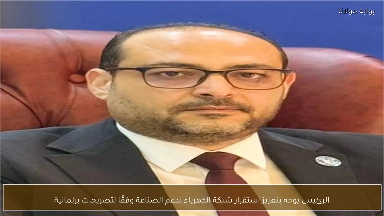 الرئيس يوجه بتعزيز استقرار شبكة الكهرباء لدعم الصناعة وفقًا لتصريحات برلمانية