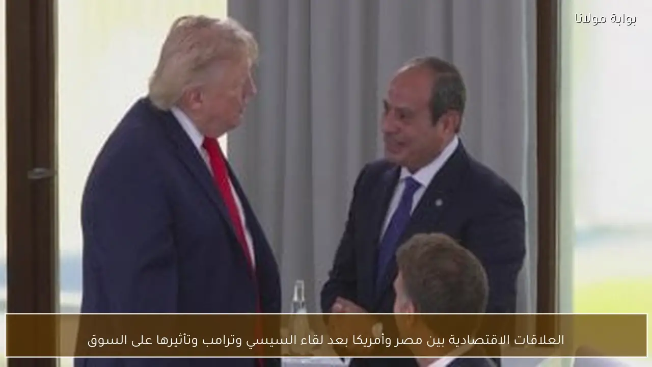 العلاقات الاقتصادية بين مصر وأمريكا بعد لقاء السيسي وترامب وتأثيرها على السوق