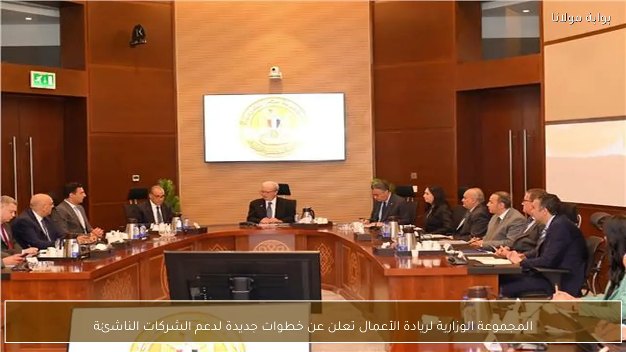 المجموعة الوزارية لريادة الأعمال تعلن عن خطوات جديدة لدعم الشركات الناشئة