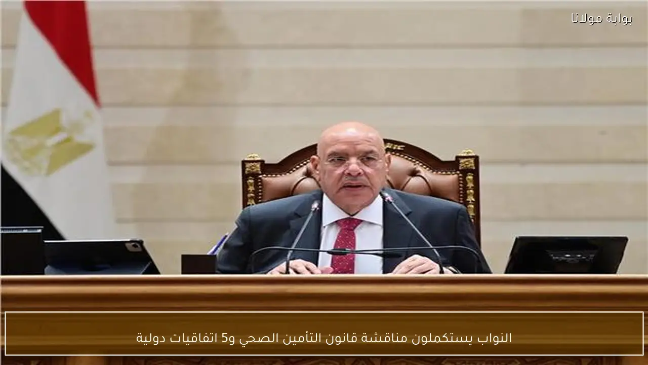 النواب يستكملون مناقشة قانون التأمين الصحي و5 اتفاقيات دولية