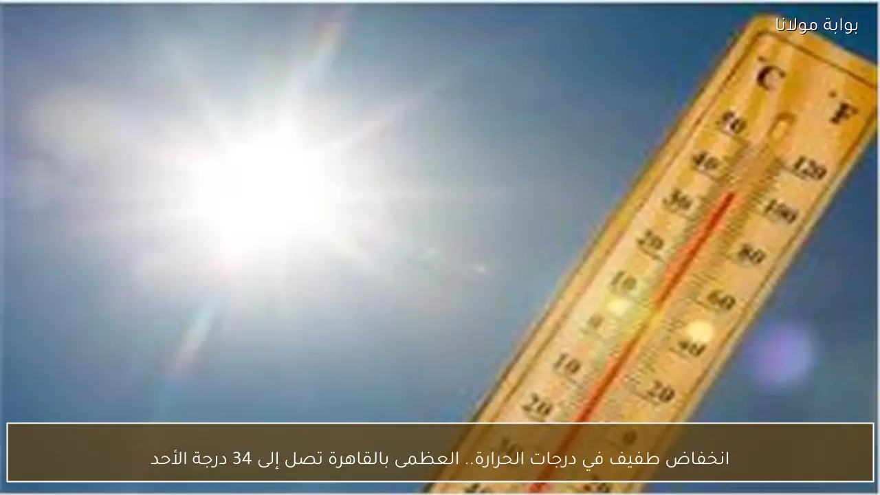 انخفاض طفيف في درجات الحرارة.. العظمى بالقاهرة تصل إلى 34 درجة الأحد