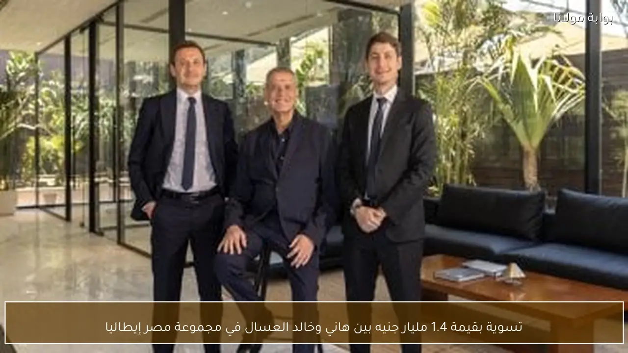 تسوية بقيمة 1.4 مليار جنيه بين هاني وخالد العسال في مجموعة مصر إيطاليا