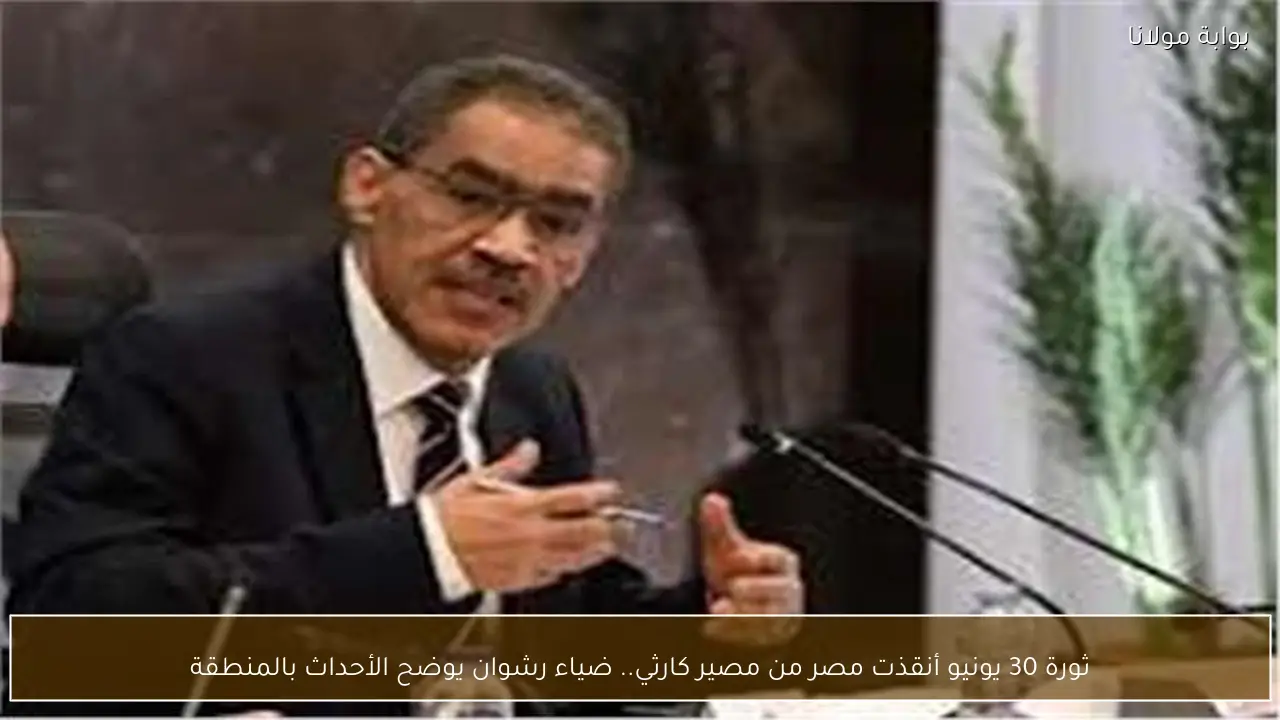 ثورة 30 يونيو أنقذت مصر من مصير كارثي.. ضياء رشوان يوضح الأحداث بالمنطقة