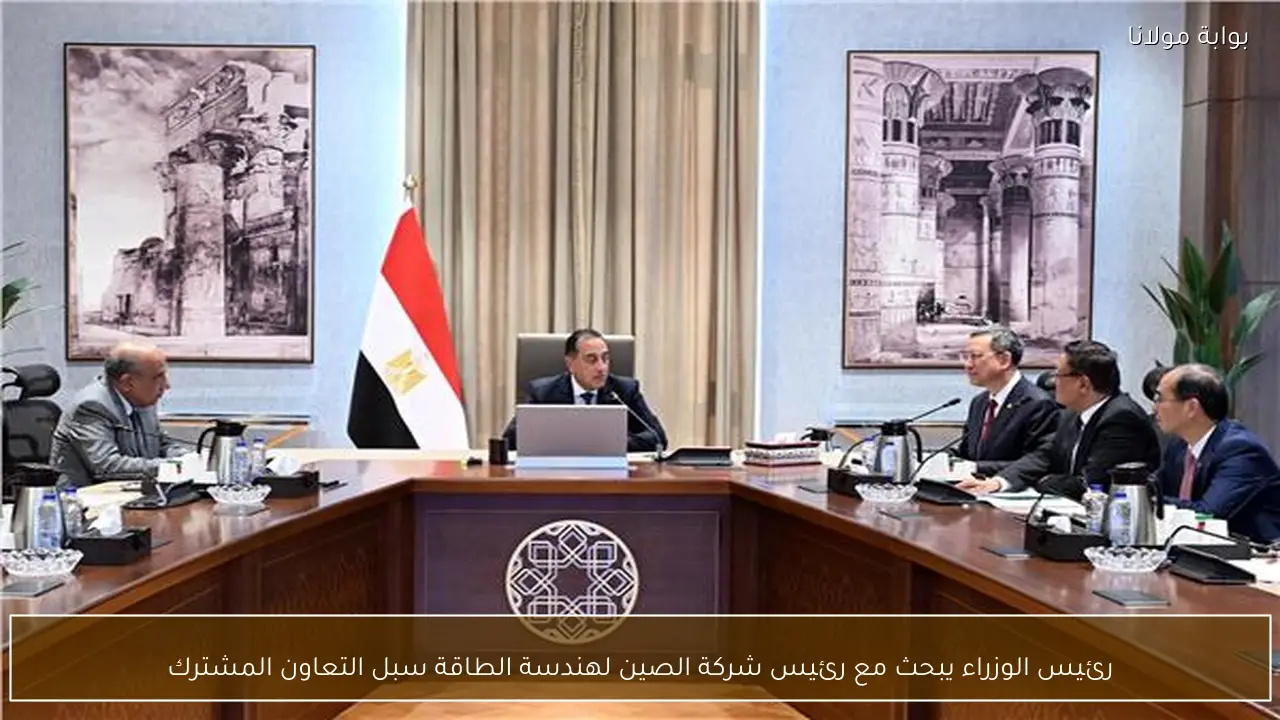 رئيس الوزراء يبحث مع رئيس شركة الصين لهندسة الطاقة سبل التعاون المشترك