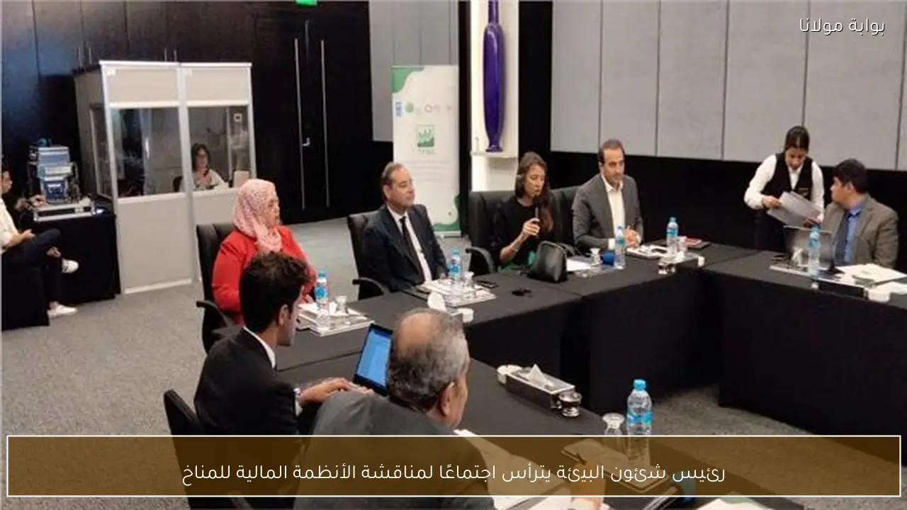 رئيس شئون البيئة يترأس اجتماعًا لمناقشة الأنظمة المالية للمناخ