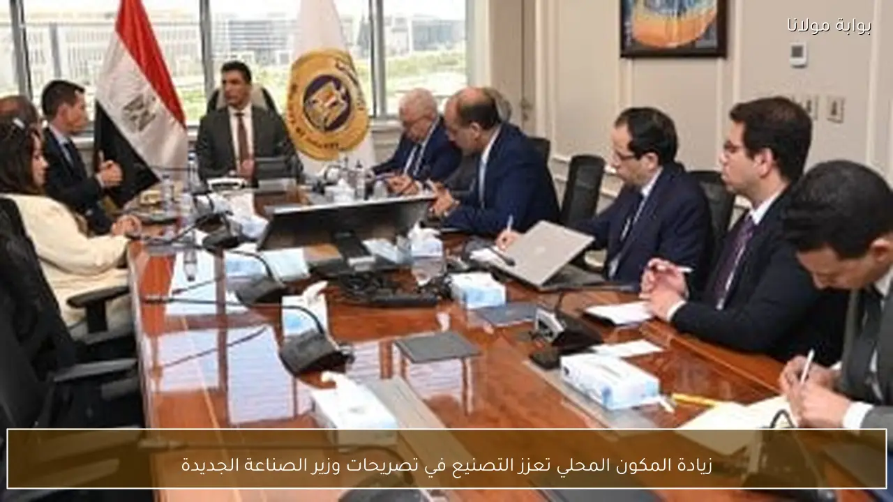 زيادة المكون المحلي تعزز التصنيع في تصريحات وزير الصناعة الجديدة