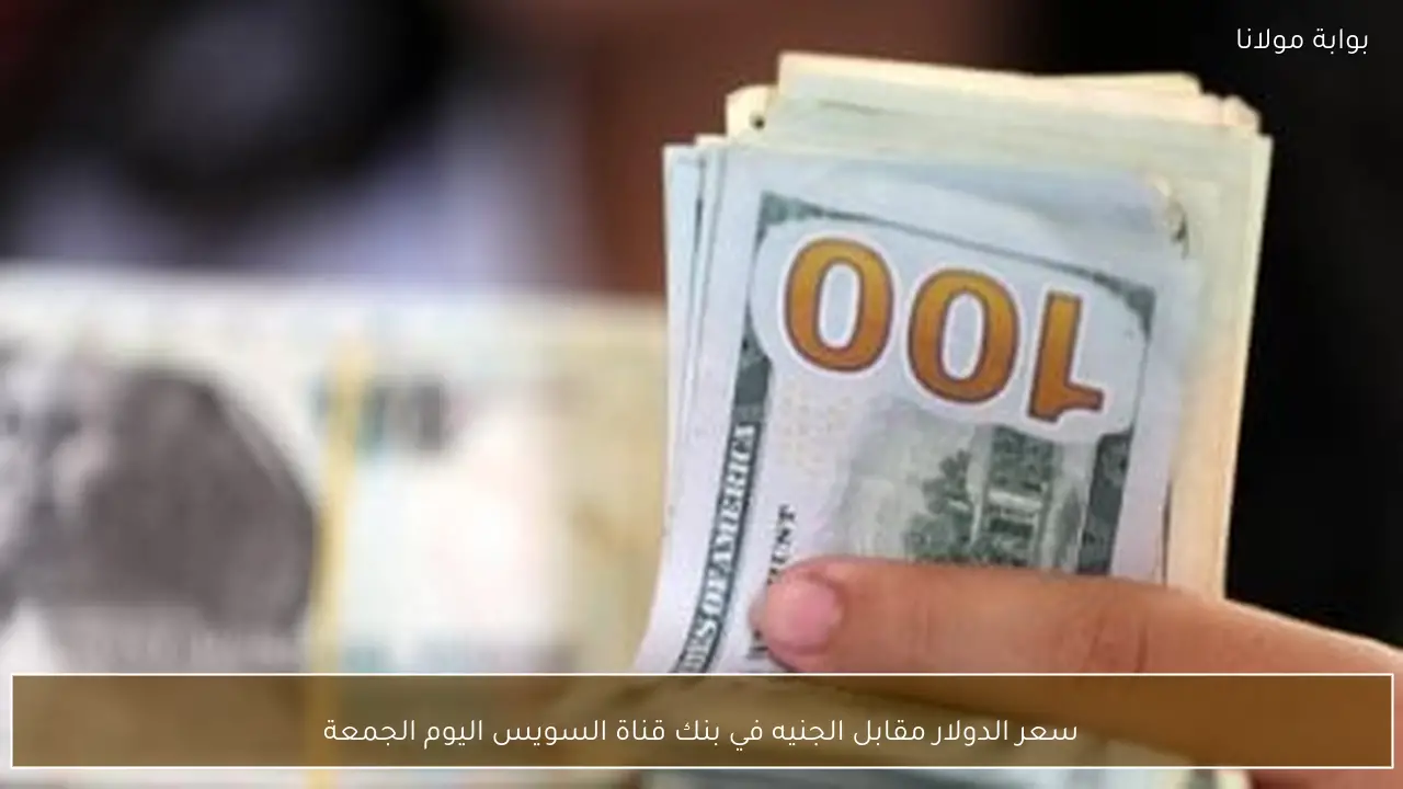 سعر الدولار مقابل الجنيه في بنك قناة السويس اليوم الجمعة