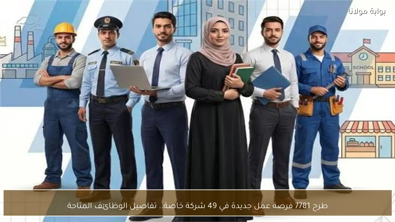 طرح 7781 فرصة عمل جديدة في 49 شركة خاصة.. تفاصيل الوظائف المتاحة