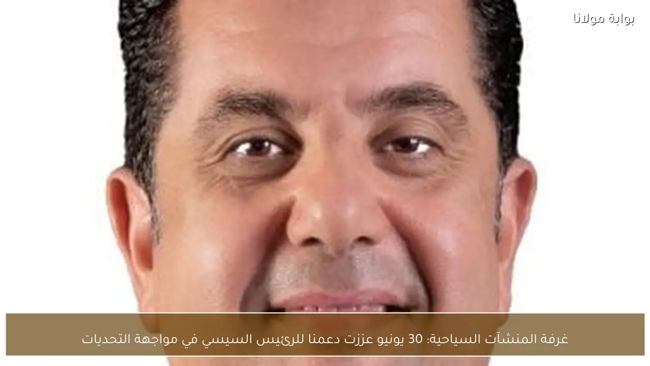 غرفة المنشآت السياحية: 30 يونيو عززت دعمنا للرئيس السيسي في مواجهة التحديات