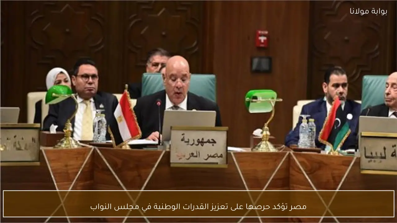 مصر تؤكد حرصها على تعزيز القدرات الوطنية في مجلس النواب