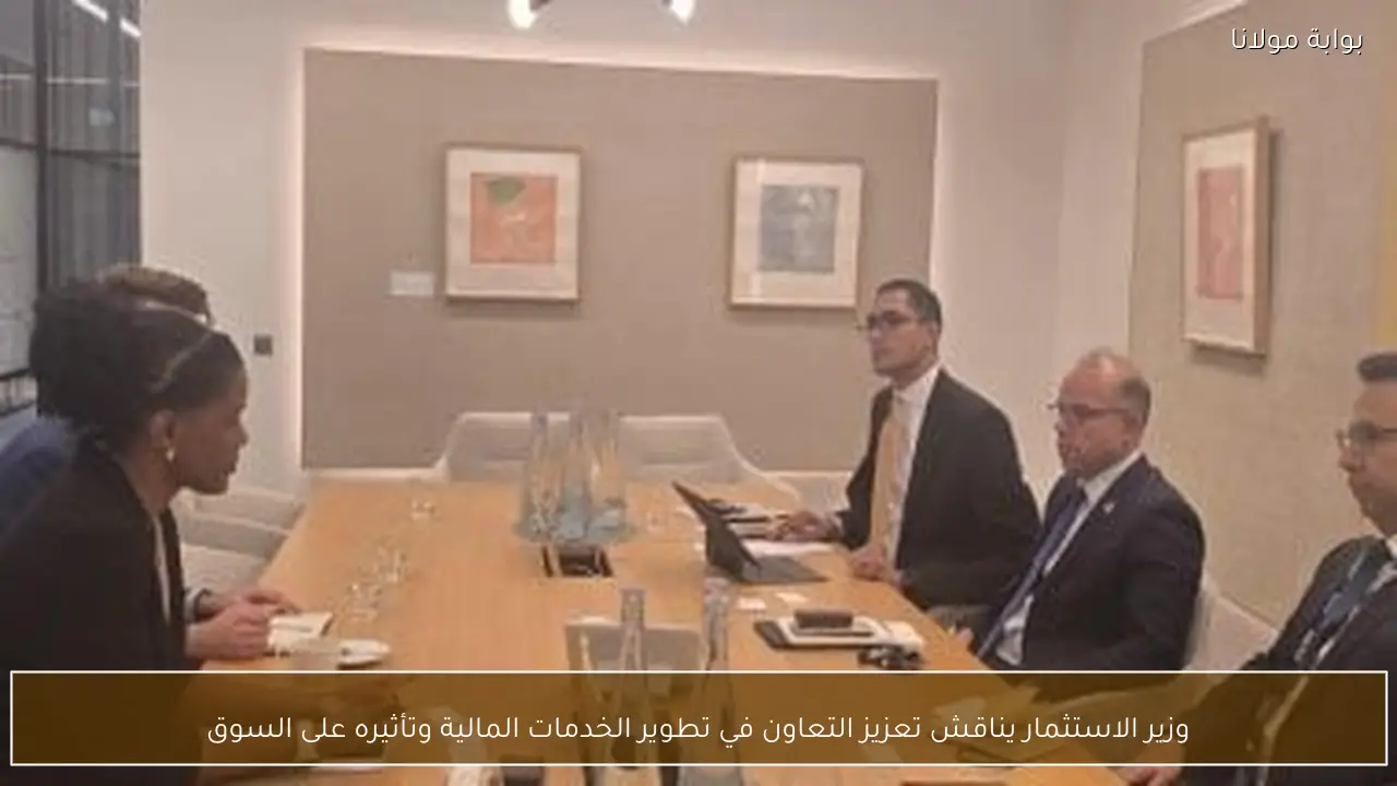 وزير الاستثمار يناقش تعزيز التعاون في تطوير الخدمات المالية وتأثيره على السوق
