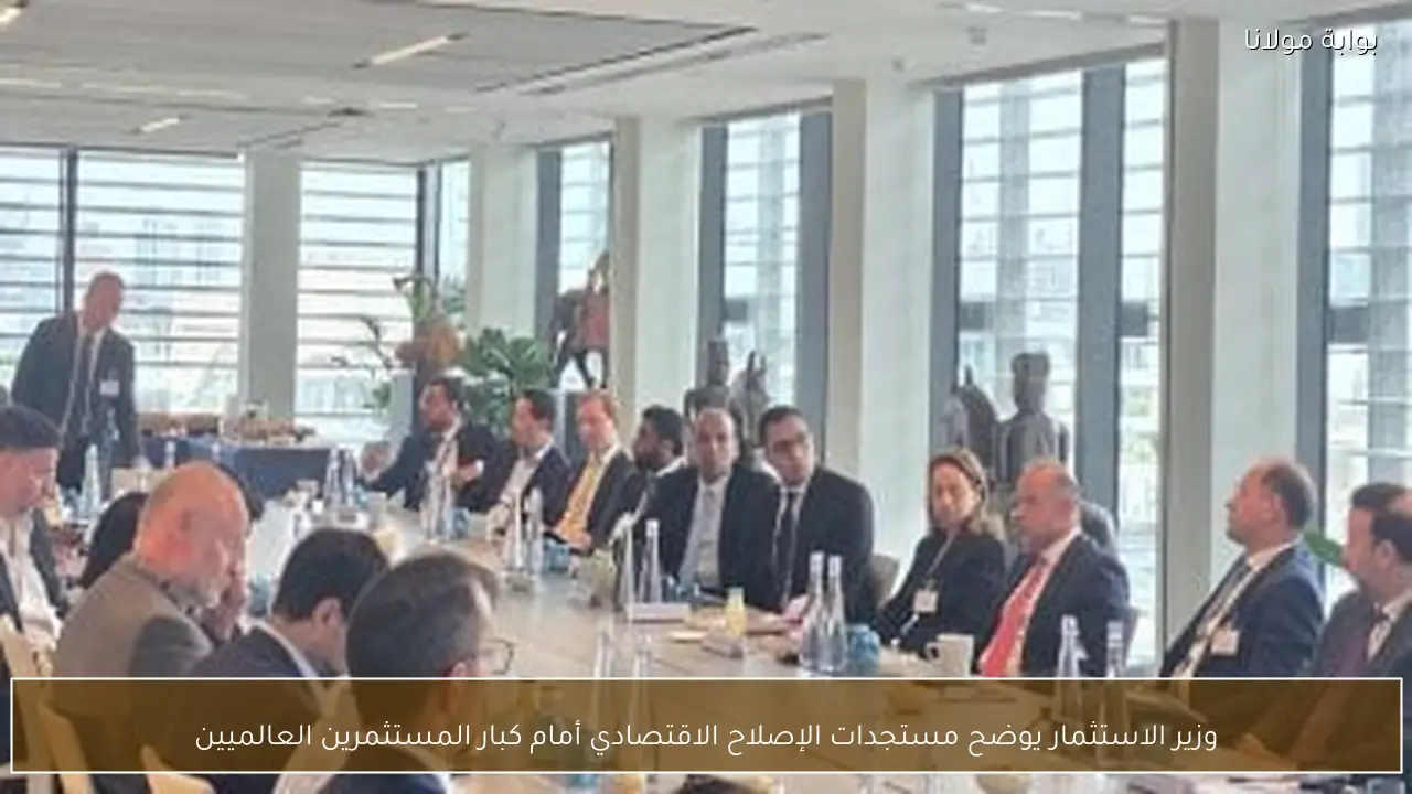 وزير الاستثمار يوضح مستجدات الإصلاح الاقتصادي أمام كبار المستثمرين العالميين