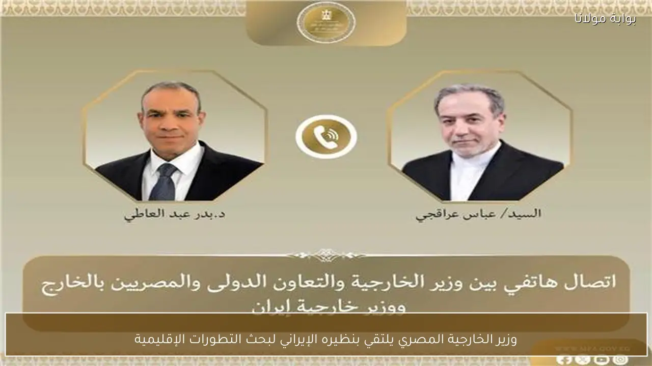 وزير الخارجية المصري يلتقي بنظيره الإيراني لبحث التطورات الإقليمية