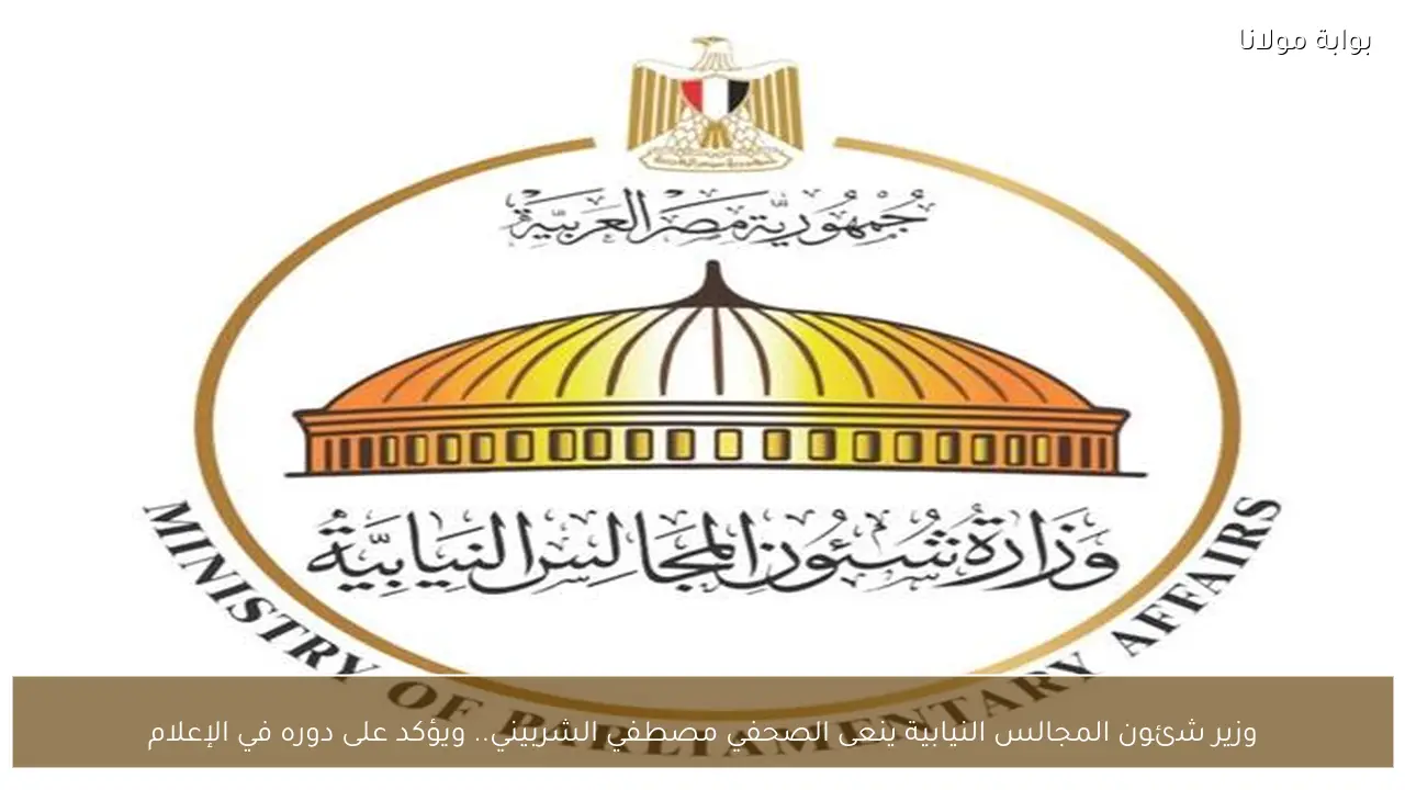 وزير شئون المجالس النيابية ينعى الصحفي مصطفي الشربيني.. ويؤكد على دوره في الإعلام