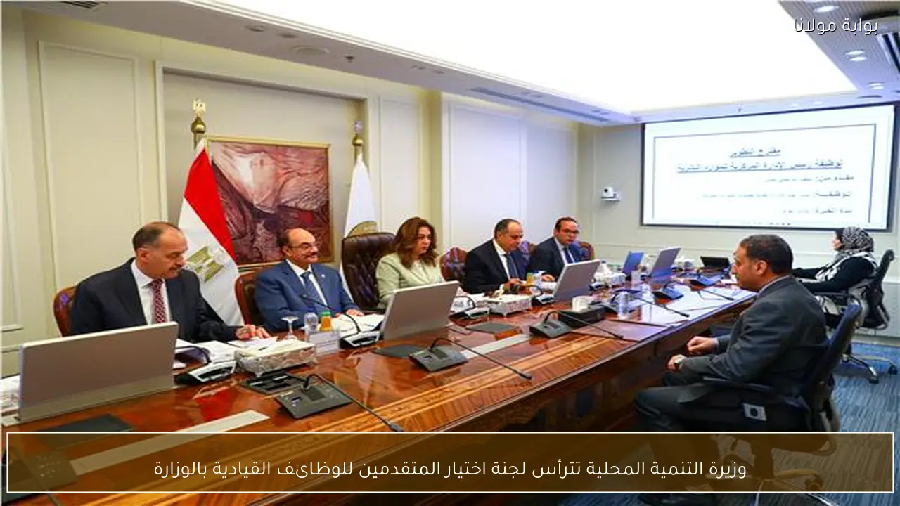 وزيرة التنمية المحلية تترأس لجنة اختيار المتقدمين للوظائف القيادية بالوزارة