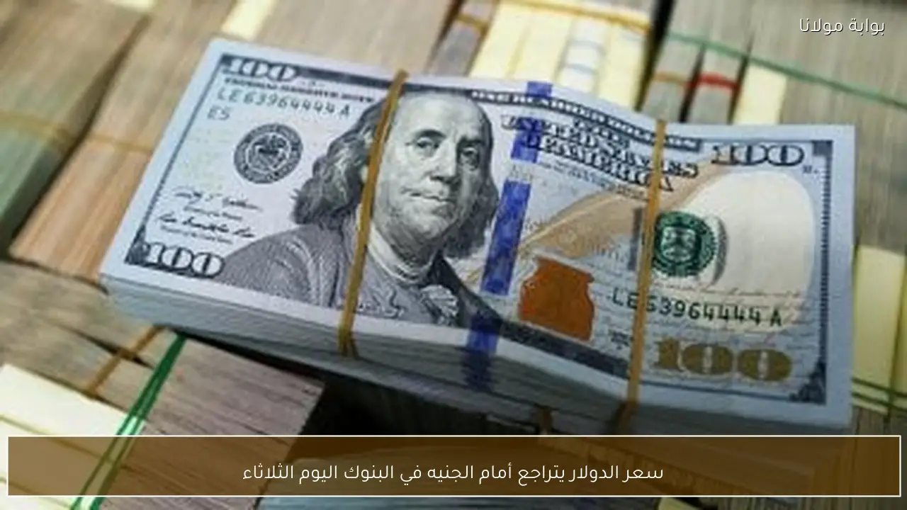 سعر الدولار يتراجع أمام الجنيه في البنوك اليوم الثلاثاء