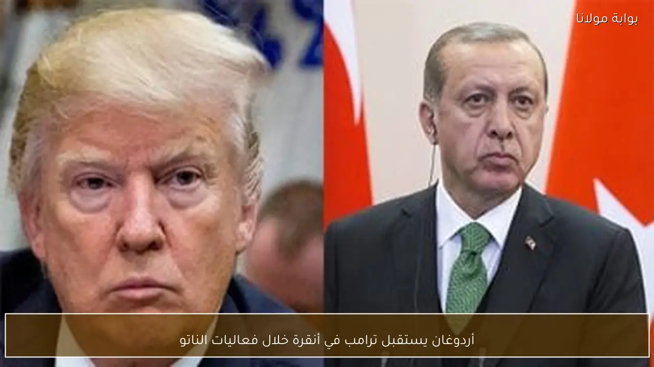 أردوغان يستقبل ترامب في أنقرة خلال فعاليات الناتو