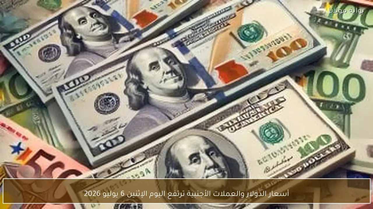 أسعار الدولار والعملات الأجنبية ترتفع اليوم الإثنين 6 يوليو 2026